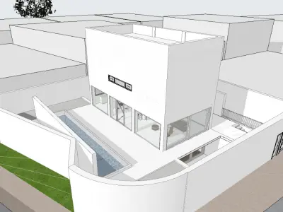 Casa Moliner Alberto Campo Baeza 3D Model and Plans 3D model