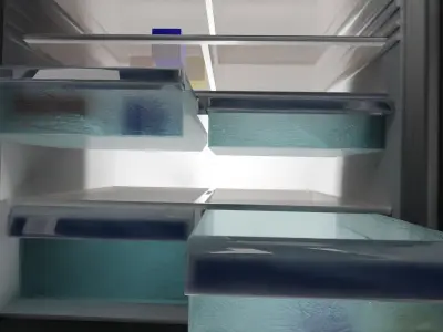 refrigerator version for blender eevee and cycles  and obj file Low-poly 3D model