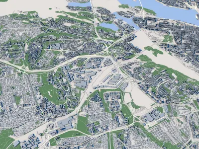 Stockholm City Sweden 3D model