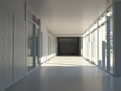 University High School Building 3D model