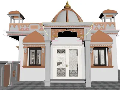 3d temple design 3D model