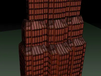 Cyberpunk Tower Grid  politicians tower 3D model