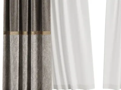 Curtain Set M25 3D model