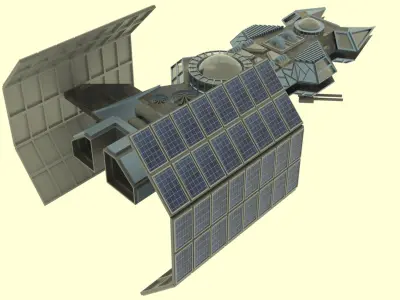 Antonov An - 800 Spaceship  Low-poly 3D model