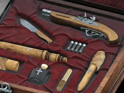 vampire slaying kit 3D model purchase