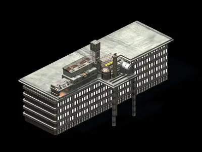 Future World - Residential Area 05 3D model