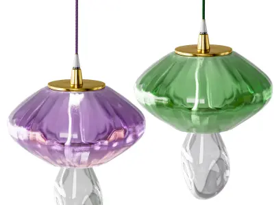 Mushroom Pendant Light by Circu 3D model