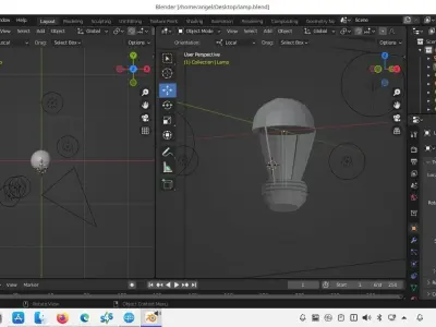 Simple Lamp  3D model