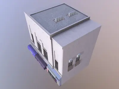 House building Low-poly 3D model purchase