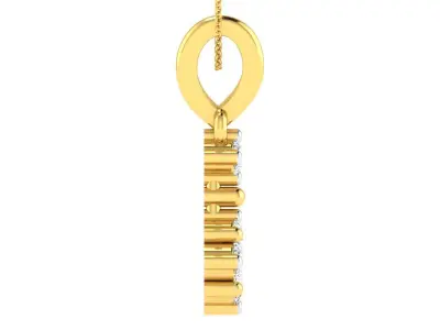 Solitaire Women Pendants 3dm STL FBX OBJ Render Details 3D print model buy
