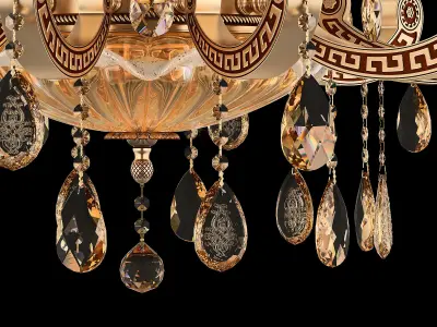 MD 89363-12-6-3 Osgona Chandelier 3D model
