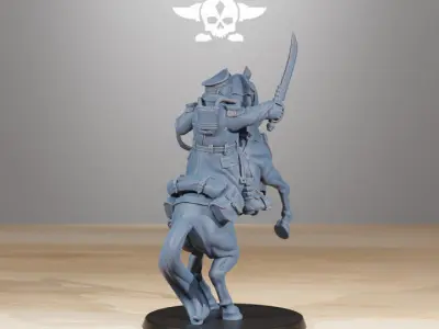 GrimGuard Cavalry Captain  3D print model