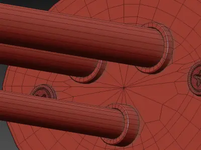 Pair of Large Wall Lamp by Erik Gunnar Asplund 3D model