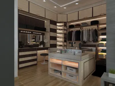 full dress room  3D model