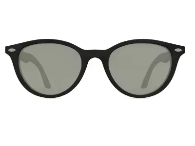 RayBanRB2185 ray ban round sunglasses 3D model