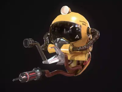 Repair Drone Low-poly 3D model purchase
