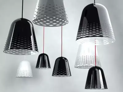 Capri pendant light with pattern 3D model