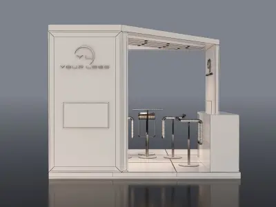 3D MODEL EXHIBITION STAND 3D model buy