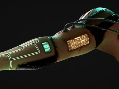 Cyberpunk Skin Brush Smart Material For Substance Painter 3D model