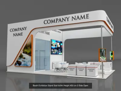 10 Exhibition Stand Stall Booth 3D model 3D Model Collection 3D Model Pack