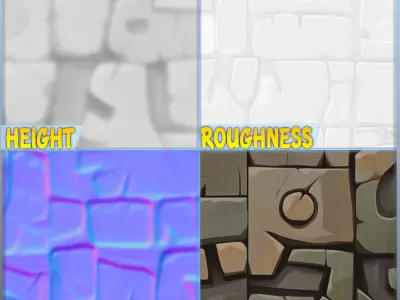 Stylized Wall Seamless Texture Texture 37
