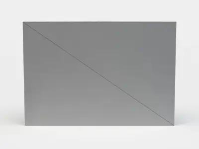 Danger sign Low-poly 3D model