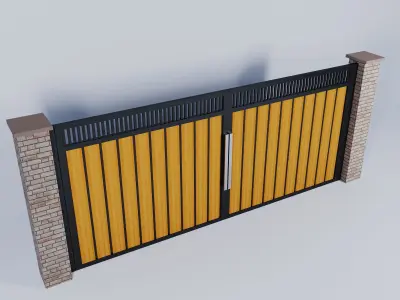 Gate for House Modern 3D model