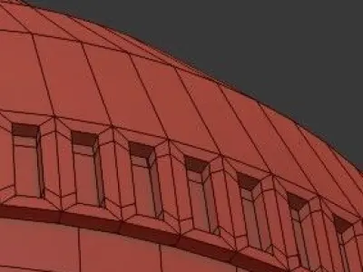 Untitled four balls hanging from chain 3D model