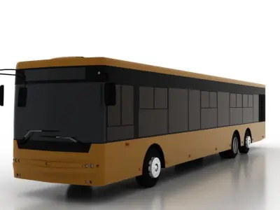 Bus Bogdan A80111 Low Low-poly 3D model