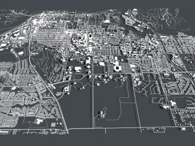 Cityscape Manhattan USA 3D model