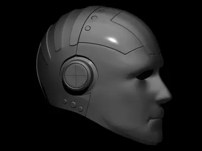 Robot crash dummy helmet 2 3D print model