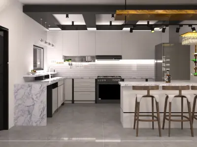 SCANDINAVIAN INTERIOR HOME DESIGN 3D model