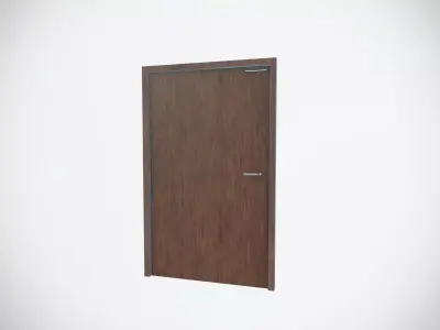 Wooden Door  Low-poly 3D model