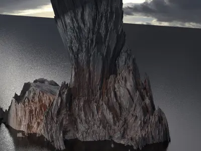 Dantes Underworld Mountain  3D model