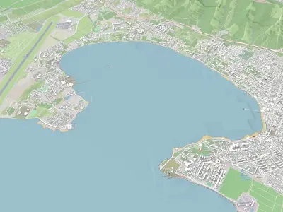 Cityscape Gelendzhik Russia 3D model