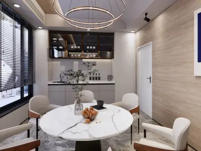 office and kitchen 3D model