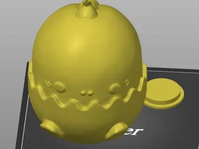 eggy dino 3 types 3D print model