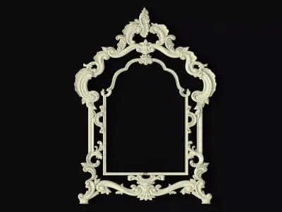 mirror ornate frame 3D model