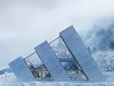 Awesome building 3d model Low-poly 3D model