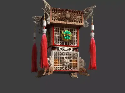 Chinese Palace Lantern  3D model 9