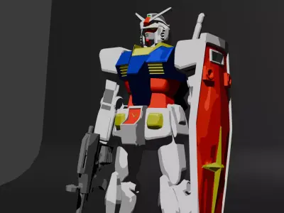 Mobile Suit Gundam 3D print model