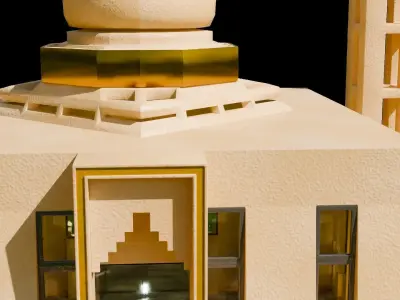 Sarwar Masjid 01 Low-poly 3D model
