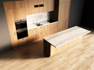 8-Kitchen8 texture 1 3D model