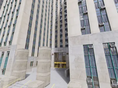 District Attorneys Office New York City Manhattan USA 3D model