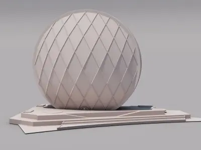 Aldar headquarters building in ABU DHABI  3D print model