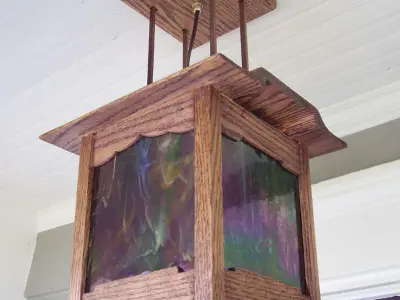 Arts and Crafts Porch Light 3D model