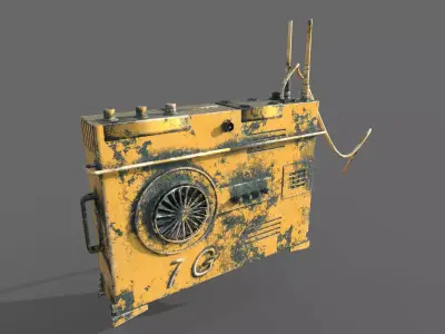 sci-fi 7G router 3D model