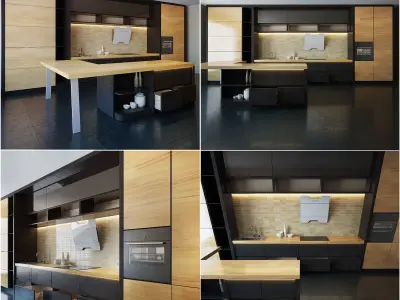 Kitchen Furniture XV 3D model