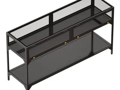 Ventana Display Console Table Crate and Barrel 3D model