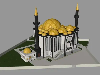 muslim mosque 3d model 3D model